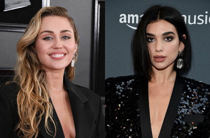  Miley Cyrus y Dua Lipa confirman su próximo tema musical juntas