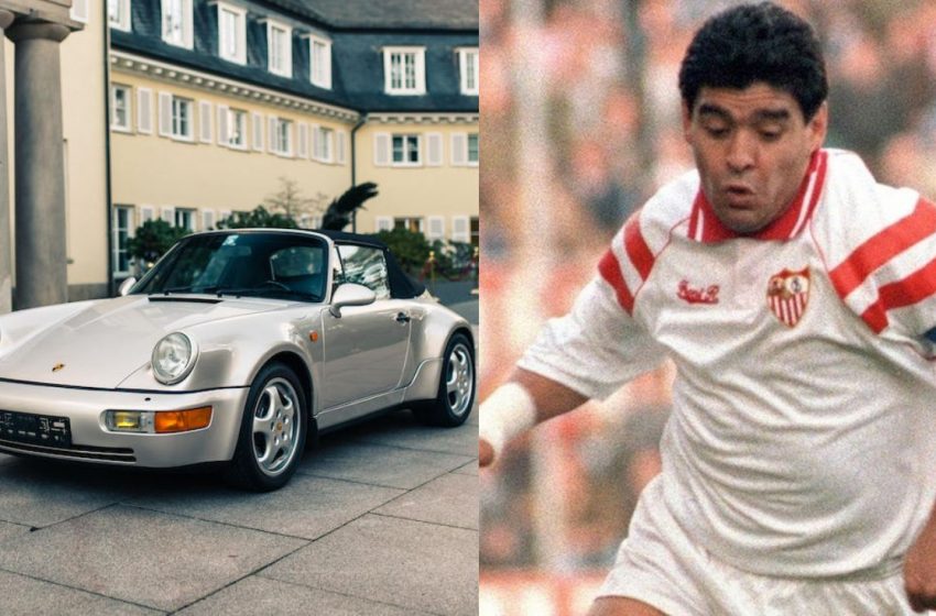  Subastan por medio millón de dólares Porsche que le perteneció a Diego Maradona
