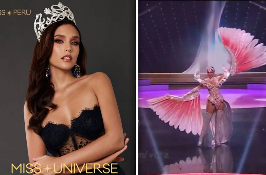  Janick Maceta candidata al Miss Universo 2021 desfiló traje en representación a la bandera peruana [VIDEO]